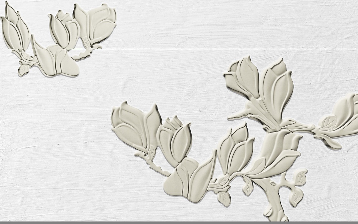 Фреска Серебрянная магнолия